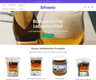 Bolivianita.de(Original bolivianische Lebensmittel) Screenshot