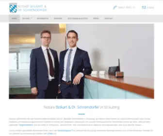 Bolkart-SChreindorfer.de(Notare Bolkart & Dr) Screenshot