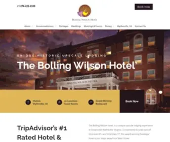 Bollingwilsonhotel.com(The Bolling Wilson Hotel) Screenshot