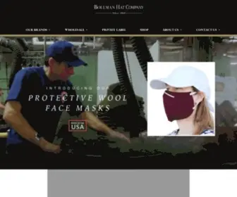 Bollmanhats.com(Bollman Hat Company) Screenshot
