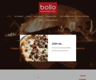 Bollohouston.com(Bollo Woodfired Pizza) Screenshot