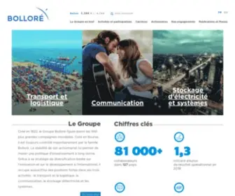 Bollore.com(Bolloré) Screenshot
