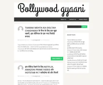Bollywoodgyaani.com(Just another WordPress site) Screenshot