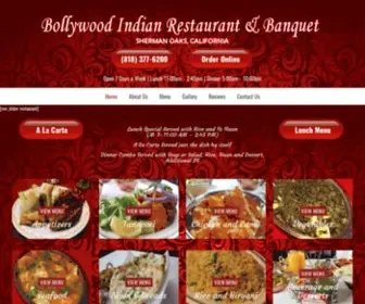 Bollywoodshermanoaks.com(Bollywood Indian Restaurant #2) Screenshot