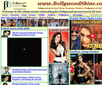 Bollywoodshine.com(Bollywood Shine) Screenshot