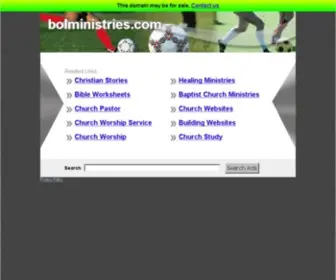 Bolministries.com(Bolministries) Screenshot