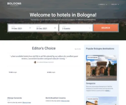 Bologna-Hotels.net(Bologna Hotels) Screenshot