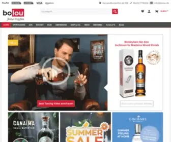 Bolou.de(Spirituosen, Whisky, Gin & Wein Online-Shop) Screenshot