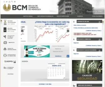 BolsamZa.com.ar(Bolsa de Comercio de Mendoza) Screenshot
