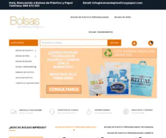 Bolsasdeplasticoypapel.com(Bolsas de Plastico) Screenshot