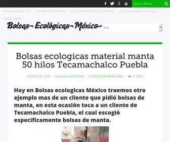 Bolsasecologicasmexico.com(Bolsas de fibra sint) Screenshot