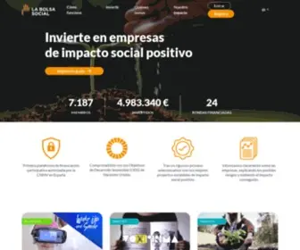 Bolsasocial.com(Inversión de impacto social) Screenshot