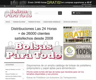 Bolsasparatodo.com(Bolsas de polipropileno y bolsas de polietileno) Screenshot