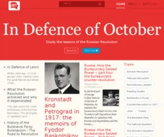 Bolshevik.info(In Defence of October) Screenshot
