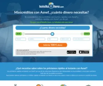 Bolsillolleno.com(Préstamos rápidos con asnef y microcréditos) Screenshot