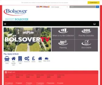 Bolsover.gov.uk(Bolsover District Council The Arc High Street Clowne Derbyshire S43 4JY Telephone) Screenshot