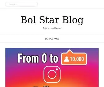 Bolstar.net(Articles and News) Screenshot