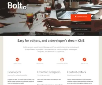 Bolt.cm(The starting point of your new website) Screenshot