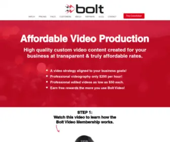 Bolt.video(Affordable Video Production) Screenshot