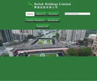 Boltekholdings.com(Boltek Holdings Limited) Screenshot
