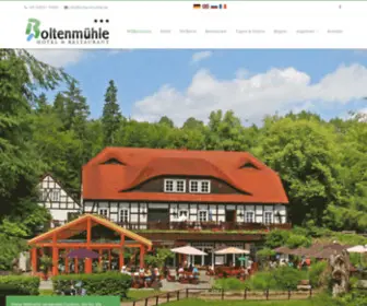 Boltenmuehle.de(Hotel & Restaurant Boltenmühle) Screenshot