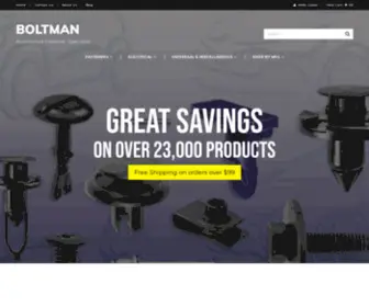 Boltmanshop.com(Boltman Automotive Clip and Fastener) Screenshot