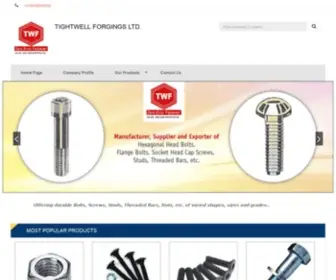 Boltmanufacturer.net(TIGHTWELL FORGINGS LTD) Screenshot