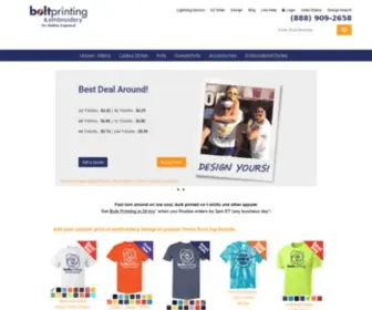 Boltprinting.com(Quality Screenprinting & Embroidery from) Screenshot