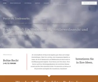 Boltze-Recht.com(Rechtsanwalt) Screenshot