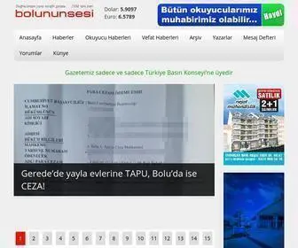Bolununsesi.com(Bolununsesi Gazetesi) Screenshot