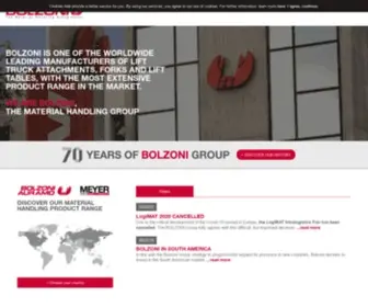 Bolzonigroup.com(The Material Handling Group) Screenshot