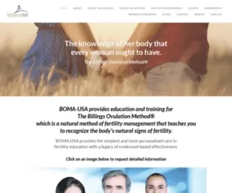 Boma-USA.org(BOMA-USA provides education and training for The Billings Ovulation Method®) Screenshot