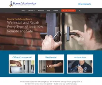 Bomacslocksmiths.com(Locksmiths) Screenshot