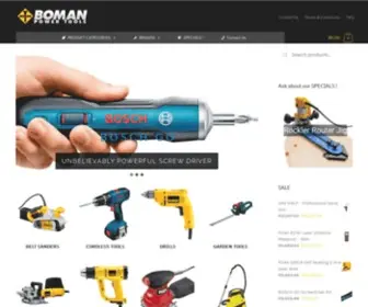 Boman.co.za(BOMAN Power Tools) Screenshot