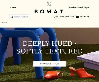 Bomat.eu(We texture space & colour mood. Design & custom handmade carpets. BOMAT) Screenshot