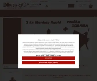 Bomba-Cig.sk(Najlacnejšie elektronické cigarety) Screenshot