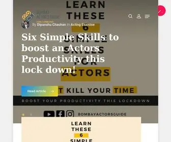 Bombayactorsguide.com(An Ultimate online Acting School) Screenshot