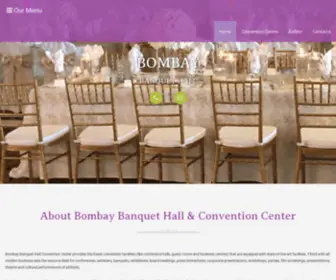 Bombaybanquethall.com(Bombay Banquet Hall & Convention Center) Screenshot