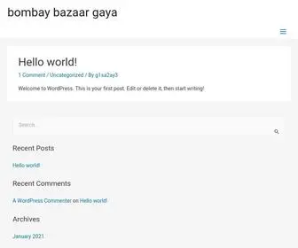 Bombaybazaargaya.com(Just another WordPress site) Screenshot