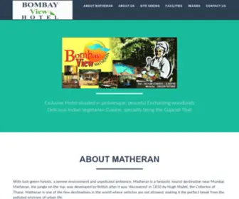 Bombayviewhotelmatheran.com(Bombay View Hotel (Matheran) Screenshot