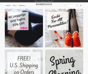 Bombeesocks.com(Your one stop shop for all things socks) Screenshot