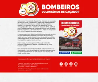Bombeirosdecacador.com.br(Bombeiros Voluntários de Caçador) Screenshot