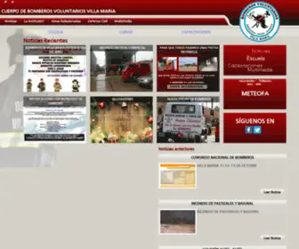 Bomberosvillamaria.com.ar(Bomberos voluntarios villa maría) Screenshot