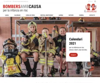 Bombersambcausa.org(Un altre lloc gestionat amb el WordPress) Screenshot