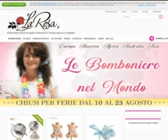 Bombonierelarosa.it(Bomboniere Matrimonio Comunione Cresima Battesimo Online) Screenshot