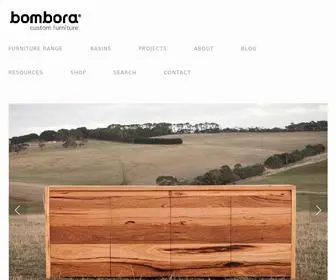 Bomboracustomfurniture.com.au(Recycled Timber & Wood Timber Furniture in Geelong) Screenshot