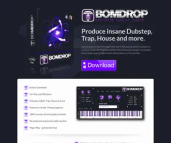 Bomdrop.com(Dedicated Dubstep VST Plugins) Screenshot