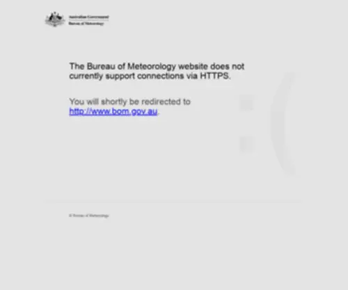 Bom.gov.au(Bureau of Meteorology web) Screenshot