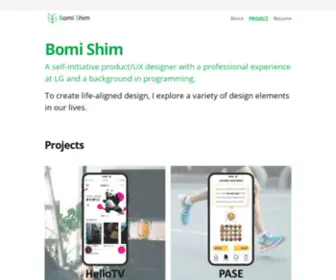 Bomishim.com(Bomi Shim) Screenshot