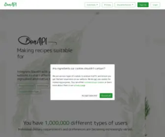 Bon-Api.com(Ingredient Solutions) Screenshot